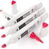 Arteza EverBlend Art Markers Fluorescent Coral A302 (Set of 4), Alcohol Based Sketch Markers with Dual Tips (Fine and Broad Chisel) for Painting, Coloring, Sketching and Drawing(Punch Pink A413 (Set of 4))