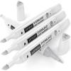 Arteza EverBlend Art Markers Fluorescent Coral A302 (Set of 4), Alcohol Based Sketch Markers with Dual Tips (Fine and Broad Chisel) for Painting, Coloring, Sketching and Drawing(White Diamond A1503 (Set of 4))