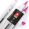 Arteza EverBlend Art Markers Fluorescent Coral A302 (Set of 4), Alcohol Based Sketch Markers with Dual Tips (Fine and Broad Chisel) for Painting, Coloring, Sketching and Drawing(Hot Pink A4887 (Set of 4))