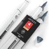 Arteza EverBlend Art Markers Fluorescent Coral A302 (Set of 4), Alcohol Based Sketch Markers with Dual Tips (Fine and Broad Chisel) for Painting, Coloring, Sketching and Drawing(Smoke Gray A157 (Set of 4))