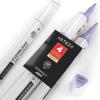 Arteza EverBlend Art Markers Fluorescent Coral A302 (Set of 4), Alcohol Based Sketch Markers with Dual Tips (Fine and Broad Chisel) for Painting, Coloring, Sketching and Drawing(Periwinkle A8277 (Set of 4))