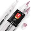 Arteza EverBlend Art Markers Fluorescent Coral A302 (Set of 4), Alcohol Based Sketch Markers with Dual Tips (Fine and Broad Chisel) for Painting, Coloring, Sketching and Drawing(Muted Rose Pink A614)