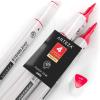 Arteza EverBlend Art Markers Fluorescent Coral A302 (Set of 4), Alcohol Based Sketch Markers with Dual Tips (Fine and Broad Chisel) for Painting, Coloring, Sketching and Drawing(Punch Pink A413 (Set of 4))