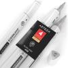 Arteza EverBlend Art Markers Fluorescent Coral A302 (Set of 4), Alcohol Based Sketch Markers with Dual Tips (Fine and Broad Chisel) for Painting, Coloring, Sketching and Drawing(Blush Gray A752 (Set of 4))