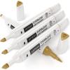 Arteza EverBlend Art Markers Fluorescent Coral A302 (Set of 4), Alcohol Based Sketch Markers with Dual Tips (Fine and Broad Chisel) for Painting, Coloring, Sketching and Drawing(Beach Sand A4104 (Set of 4))
