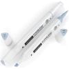 Arteza EverBlend Art Markers Fluorescent Coral A302 (Set of 4), Alcohol Based Sketch Markers with Dual Tips (Fine and Broad Chisel) for Painting, Coloring, Sketching and Drawing(Powder Blue A253 (Set of 4))