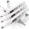 Arteza EverBlend Art Markers Fluorescent Coral A302 (Set of 4), Alcohol Based Sketch Markers with Dual Tips (Fine and Broad Chisel) for Painting, Coloring, Sketching and Drawing(Glacier Blue A251 (Set of 4))