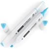 Arteza EverBlend Art Markers Fluorescent Coral A302 (Set of 4), Alcohol Based Sketch Markers with Dual Tips (Fine and Broad Chisel) for Painting, Coloring, Sketching and Drawing(Pale Aqua Blue A267 (Set of 4))