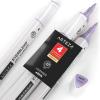 Arteza EverBlend Art Markers Fluorescent Coral A302 (Set of 4), Alcohol Based Sketch Markers with Dual Tips (Fine and Broad Chisel) for Painting, Coloring, Sketching and Drawing(Lavender A8275 (Set of 4))