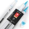 Arteza EverBlend Art Markers Fluorescent Coral A302 (Set of 4), Alcohol Based Sketch Markers with Dual Tips (Fine and Broad Chisel) for Painting, Coloring, Sketching and Drawing(Pale Aqua Blue A267 (Set of 4))