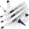 Arteza EverBlend Art Markers Fluorescent Coral A302 (Set of 4), Alcohol Based Sketch Markers with Dual Tips (Fine and Broad Chisel) for Painting, Coloring, Sketching and Drawing(Dull Teal A259 (Set of 4))