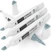 Arteza EverBlend Art Markers Fluorescent Coral A302 (Set of 4), Alcohol Based Sketch Markers with Dual Tips (Fine and Broad Chisel) for Painting, Coloring, Sketching and Drawing(Silt Green A153 (Set of 4))