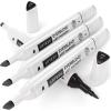 Arteza EverBlend Art Markers Fluorescent Coral A302 (Set of 4), Alcohol Based Sketch Markers with Dual Tips (Fine and Broad Chisel) for Painting, Coloring, Sketching and Drawing(Brown Gray A757 (Set of 4))