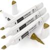 Arteza EverBlend Art Markers Fluorescent Coral A302 (Set of 4), Alcohol Based Sketch Markers with Dual Tips (Fine and Broad Chisel) for Painting, Coloring, Sketching and Drawing(Coyote Brown A4102 (Set of 4))