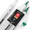 Arteza EverBlend Art Markers Fluorescent Coral A302 (Set of 4), Alcohol Based Sketch Markers with Dual Tips (Fine and Broad Chisel) for Painting, Coloring, Sketching and Drawing(Forest Green A555 (Set of 4))