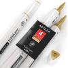 Arteza EverBlend Art Markers Fluorescent Coral A302 (Set of 4), Alcohol Based Sketch Markers with Dual Tips (Fine and Broad Chisel) for Painting, Coloring, Sketching and Drawing(Beach Sand A4104 (Set of 4))