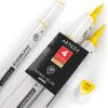 Arteza EverBlend Art Markers Fluorescent Coral A302 (Set of 4), Alcohol Based Sketch Markers with Dual Tips (Fine and Broad Chisel) for Painting, Coloring, Sketching and Drawing(Saffron Yellow A9433 (Set of 4))