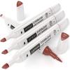 Arteza EverBlend Art Markers Fluorescent Coral A302 (Set of 4), Alcohol Based Sketch Markers with Dual Tips (Fine and Broad Chisel) for Painting, Coloring, Sketching and Drawing(Brandy Rose A2496 (Set of 4))