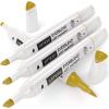 Arteza EverBlend Art Markers Fluorescent Coral A302 (Set of 4), Alcohol Based Sketch Markers with Dual Tips (Fine and Broad Chisel) for Painting, Coloring, Sketching and Drawing(Green Tea A941 (Set of 4))
