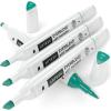Arteza EverBlend Art Markers Fluorescent Coral A302 (Set of 4), Alcohol Based Sketch Markers with Dual Tips (Fine and Broad Chisel) for Painting, Coloring, Sketching and Drawing(Sea Green A554 (Set of 4))