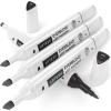 Arteza EverBlend Art Markers Fluorescent Coral A302 (Set of 4), Alcohol Based Sketch Markers with Dual Tips (Fine and Broad Chisel) for Painting, Coloring, Sketching and Drawing(Mink A756 (Set of 4))