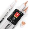 Arteza EverBlend Art Markers Fluorescent Coral A302 (Set of 4), Alcohol Based Sketch Markers with Dual Tips (Fine and Broad Chisel) for Painting, Coloring, Sketching and Drawing(Spanish Red A615)