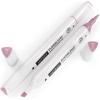 Arteza EverBlend Art Markers Fluorescent Coral A302 (Set of 4), Alcohol Based Sketch Markers with Dual Tips (Fine and Broad Chisel) for Painting, Coloring, Sketching and Drawing(Muted Rose Pink A614)