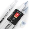 Arteza EverBlend Art Markers Fluorescent Coral A302 (Set of 4), Alcohol Based Sketch Markers with Dual Tips (Fine and Broad Chisel) for Painting, Coloring, Sketching and Drawing(Powder Blue A253 (Set of 4))