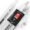 Arteza EverBlend Art Markers Fluorescent Coral A302 (Set of 4), Alcohol Based Sketch Markers with Dual Tips (Fine and Broad Chisel) for Painting, Coloring, Sketching and Drawing(White Diamond A1503 (Set of 4))