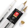 Arteza EverBlend Art Markers Fluorescent Coral A302 (Set of 4), Alcohol Based Sketch Markers with Dual Tips (Fine and Broad Chisel) for Painting, Coloring, Sketching and Drawing(Teak Brown A620)