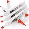Arteza EverBlend Art Markers Fluorescent Coral A302 (Set of 4), Alcohol Based Sketch Markers with Dual Tips (Fine and Broad Chisel) for Painting, Coloring, Sketching and Drawing(Tomato Red A414 (Set of 4))