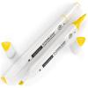 Arteza EverBlend Art Markers Fluorescent Coral A302 (Set of 4), Alcohol Based Sketch Markers with Dual Tips (Fine and Broad Chisel) for Painting, Coloring, Sketching and Drawing(Amber Yellow A9424 (Set of 4))