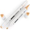 Arteza EverBlend Art Markers Fluorescent Coral A302 (Set of 4), Alcohol Based Sketch Markers with Dual Tips (Fine and Broad Chisel) for Painting, Coloring, Sketching and Drawing(Muted Peach A631)
