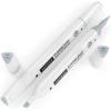 Arteza EverBlend Art Markers Fluorescent Coral A302 (Set of 4), Alcohol Based Sketch Markers with Dual Tips (Fine and Broad Chisel) for Painting, Coloring, Sketching and Drawing(Weathered Gray A634)