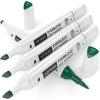 Arteza EverBlend Art Markers Fluorescent Coral A302 (Set of 4), Alcohol Based Sketch Markers with Dual Tips (Fine and Broad Chisel) for Painting, Coloring, Sketching and Drawing(Hunter Green A2552 (Set of 4))