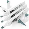 Arteza EverBlend Art Markers Fluorescent Coral A302 (Set of 4), Alcohol Based Sketch Markers with Dual Tips (Fine and Broad Chisel) for Painting, Coloring, Sketching and Drawing(Camo Green A5505 (Set of 4))