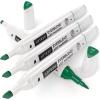 Arteza EverBlend Art Markers Fluorescent Coral A302 (Set of 4), Alcohol Based Sketch Markers with Dual Tips (Fine and Broad Chisel) for Painting, Coloring, Sketching and Drawing(Forest Green A555 (Set of 4))