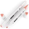 Arteza EverBlend Art Markers Fluorescent Coral A302 (Set of 4), Alcohol Based Sketch Markers with Dual Tips (Fine and Broad Chisel) for Painting, Coloring, Sketching and Drawing(Peaches & Cream A428 (Set of 4))