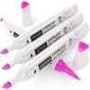 Arteza EverBlend Art Markers Fluorescent Coral A302 (Set of 4), Alcohol Based Sketch Markers with Dual Tips (Fine and Broad Chisel) for Painting, Coloring, Sketching and Drawing(Fluorescent Pink A323 (Set of 4))