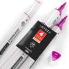 Arteza EverBlend Art Markers Fluorescent Coral A302 (Set of 4), Alcohol Based Sketch Markers with Dual Tips (Fine and Broad Chisel) for Painting, Coloring, Sketching and Drawing(Magenta A885 (Set of 4))