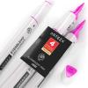 Arteza EverBlend Art Markers Fluorescent Coral A302 (Set of 4), Alcohol Based Sketch Markers with Dual Tips (Fine and Broad Chisel) for Painting, Coloring, Sketching and Drawing(Fluorescent Pink A323 (Set of 4))