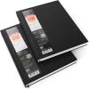 Arteza Hardcover Sketchbooks, Pack of 2, 8.5 x 11 Inches Professional Drawing Sketch Pencils Set of 12, Medium (6B – 4H), Art Supplies for Drawing Art, Sketching, Shading, Artist Pencils