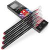 Arteza Real Brush Pens, A152 Acid Green, Pack of 4, Watercolor Pens with Nylon Brush Tips, Art Supplies for Dry-Brush Painting, Sketching, Coloring & Calligraphy(A194 Tomato Red)