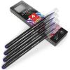 Arteza Real Brush Pens, A152 Acid Green, Pack of 4, Watercolor Pens with Nylon Brush Tips, Art Supplies for Dry-Brush Painting, Sketching, Coloring & Calligraphy(A136 Eggplant Purple)