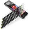 Arteza Real Brush Pens, A152 Acid Green, Pack of 4, Watercolor Pens with Nylon Brush Tips, Art Supplies for Dry-Brush Painting, Sketching, Coloring & Calligraphy(A153 Bright Green)