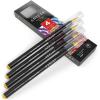 Arteza Real Brush Pens, A152 Acid Green, Pack of 4, Watercolor Pens with Nylon Brush Tips, Art Supplies for Dry-Brush Painting, Sketching, Coloring & Calligraphy(A128 Bumblebee Yellow)