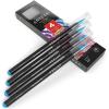 Arteza Real Brush Pens, A152 Acid Green, Pack of 4, Watercolor Pens with Nylon Brush Tips, Art Supplies for Dry-Brush Painting, Sketching, Coloring & Calligraphy(A117 Arctic Blue)