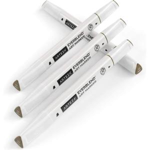 Arteza EverBlend Art Markers Fluorescent Coral A302 (Set of 4), Alcohol Based Sketch Markers with Dual Tips (Fine and Broad Chisel) for Painting, Coloring, Sketching and Drawing(Cocoa Brown A2499 (Set of 4))