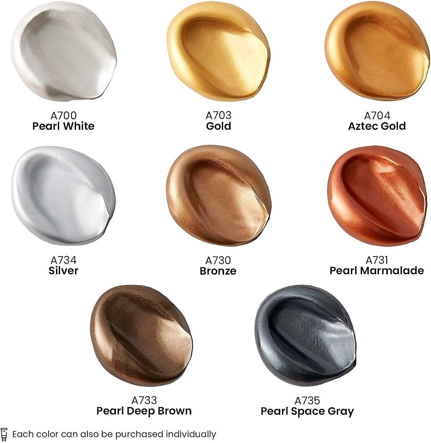 imageARTEZA Metallic Painting Bundle Painting Art Supplies for Artist Hobby Painters amp Beginners