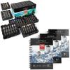 imageArteza Watercolor Paint Set and Expert Watercolor Pad Bundle for Artists amp Hobby Painters